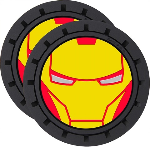 Plasticolor Marvel Iron Man Cup Holder Coaster Inserts - Click Image to Close