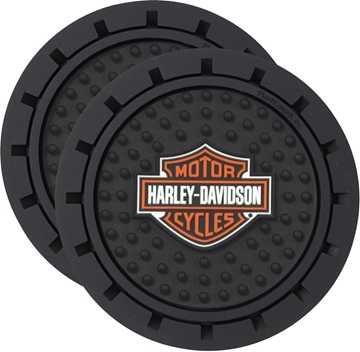 Plasticolor Harley-Davidson Logo Cup Holder Coaster Inserts - Click Image to Close