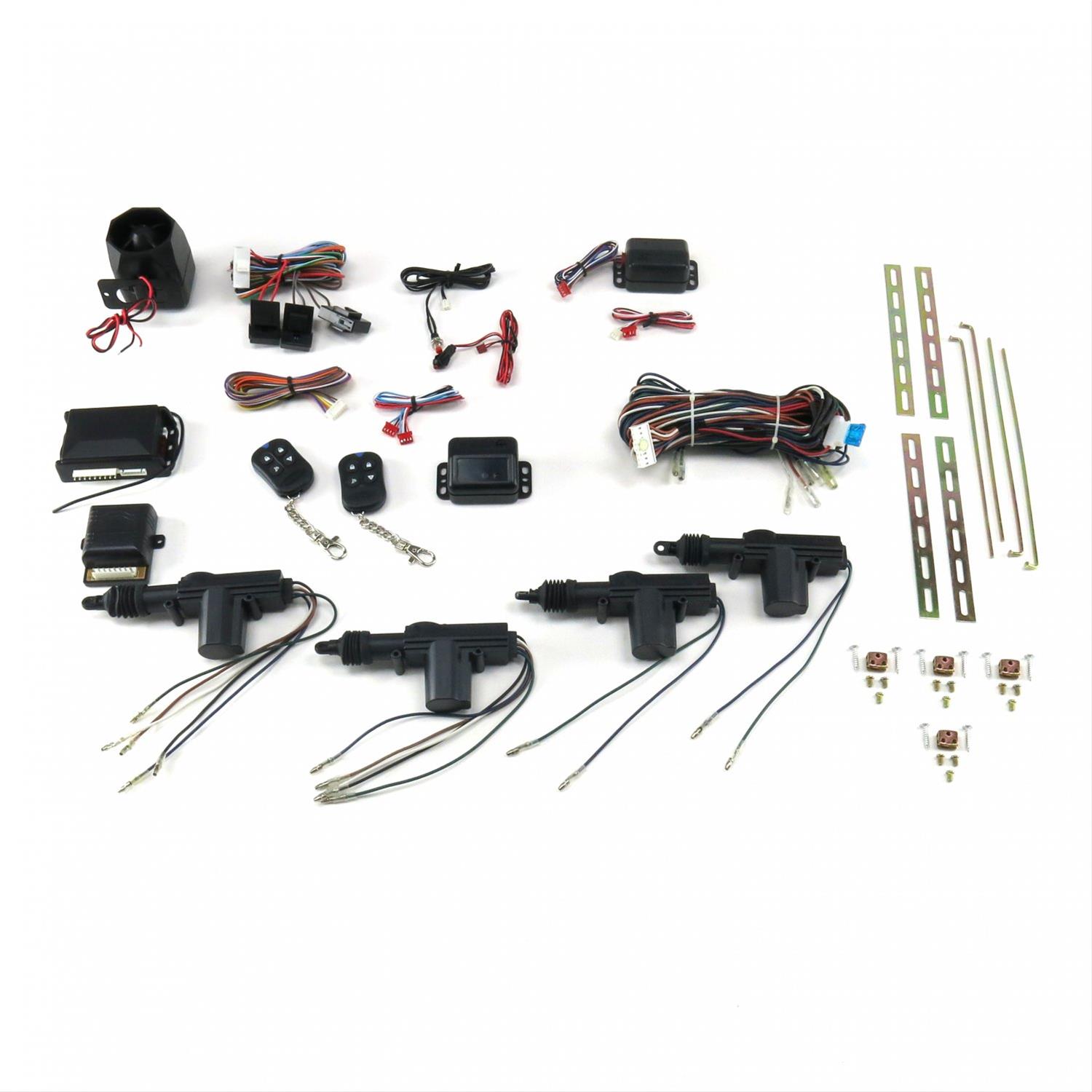 Autoloc 4 Door Power Lock Kit With Alarm - Click Image to Close