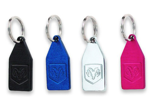 Autotecnica Red Billet Key Chain With Ram Head Logo - Click Image to Close