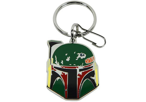 Plasticolor Star Wars Boba Fett Logo Enamel Key Chain - Click Image to Close