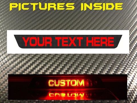 Back Off 3rd Brake Light Graphic for PT Cruiser