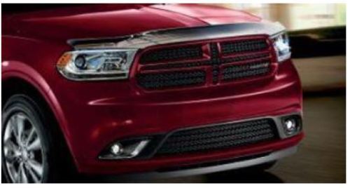 Mopar Chrome Bug Deflector with Dodge Logo 11-up Dodge Durango - Click Image to Close