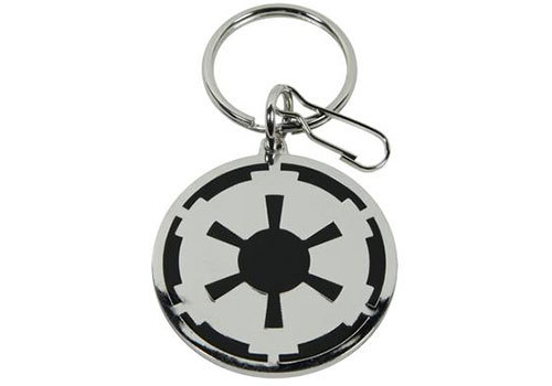 Plasticolor Star Wars Galactic Empire Logo Enamel Key Chain - Click Image to Close