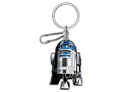 Plasticolor Star Wars R2D2 Logo Enamel Key Chain - Click Image to Close