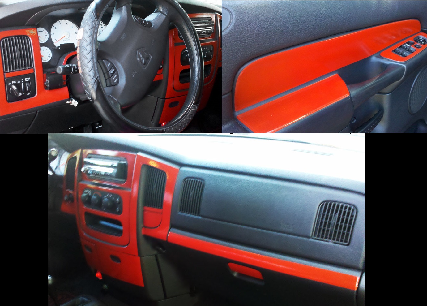 02 08 Dodge Ram Dash Trim Kits 02 08 Dodge Ram Colored Dash