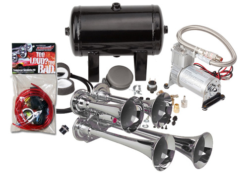 Kleinn 149.8db Compact Quad Air Horn Kit