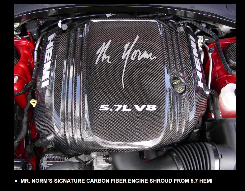 Mr Norm S Signature Carbon Fiber 5 7l Hemi Engine Cover Mr Norm S