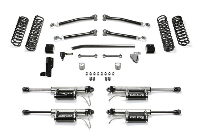 Fabtech 5″ Trail System w/Reservoir Shocks 18-up Jeep JL 4DR 4WD - Click Image to Close
