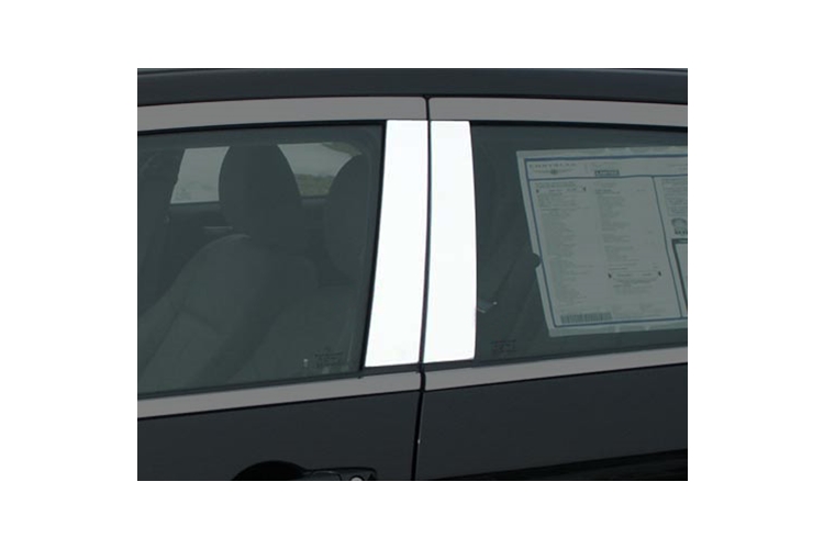 Made in USA Compatible with 2005-2009 Dodge Magnum 4 PC Stainless Steel Chrome Pillar Post Trim