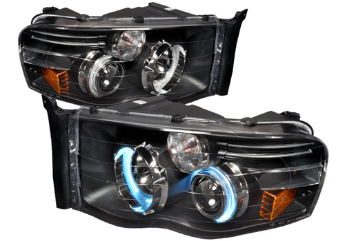 IPCW CWS-408C2 RAM Pickup Chrome Projector Head Lamp Pair IPCW CWS-408C2 RAM Pickup Chrome Projector Head Lamp Pair